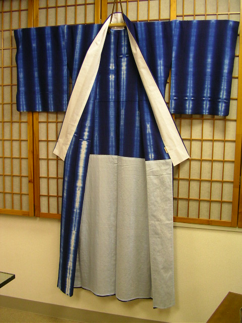 有松絞り居敷比翼仕立て